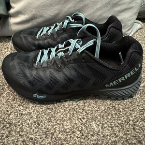 Merrell Women's Black and Blue Trail Shoes